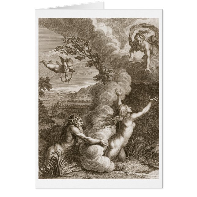 Cartão Arethusa Perseguido por Alfa e Transformado em Fou (Frente)