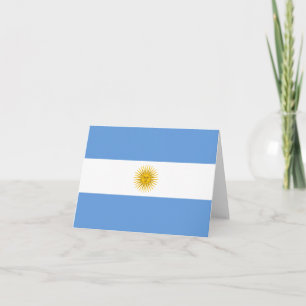 Cartão Argentina Flag Notecard