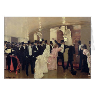 Cartão Argumento nos Corredores da Ópera, 1889