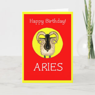Cartão Aries Birthday Card