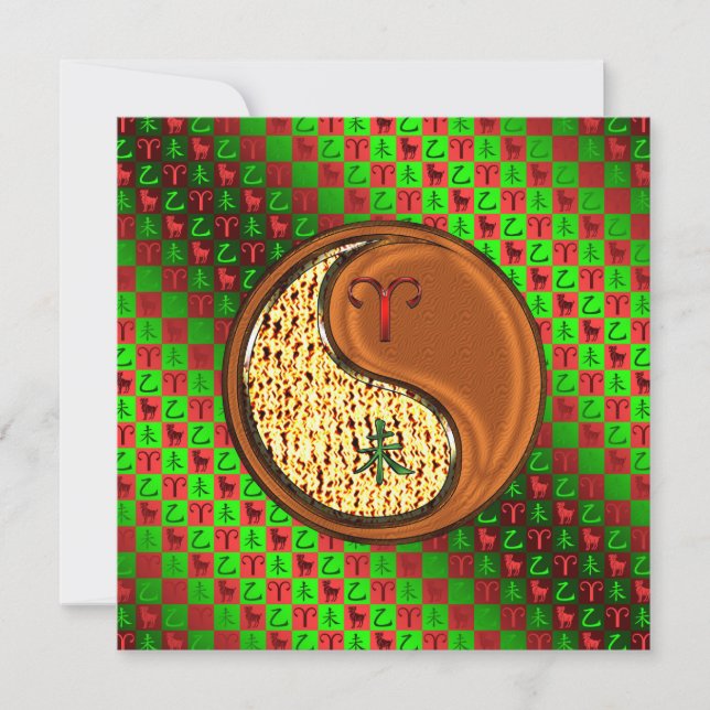 Cartão Aries e Madeira (Frente)