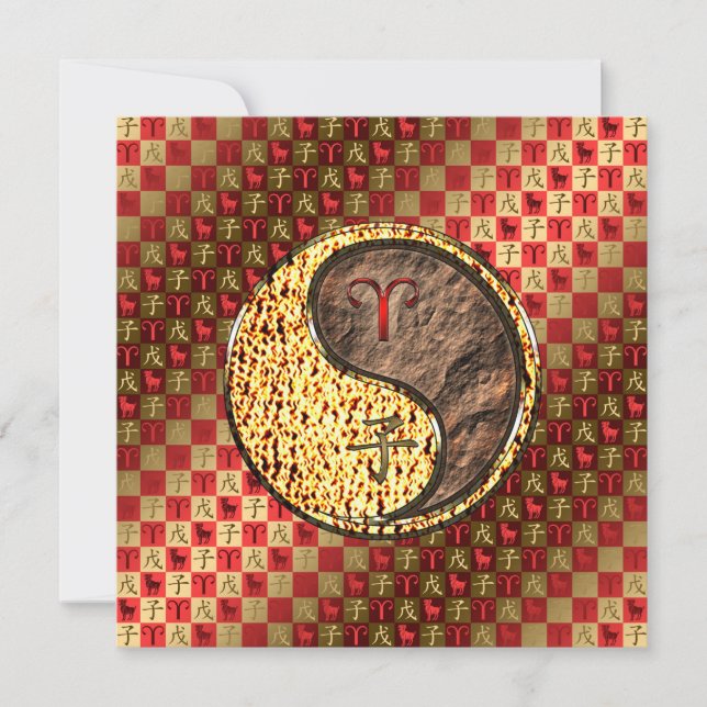 Cartão Aries & Earth Rat (Frente)