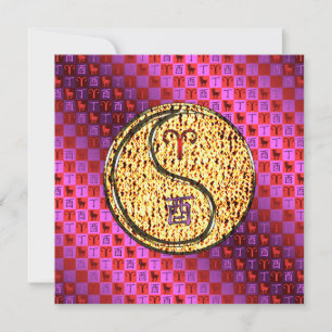 Cartão Aries & Fire Rooster