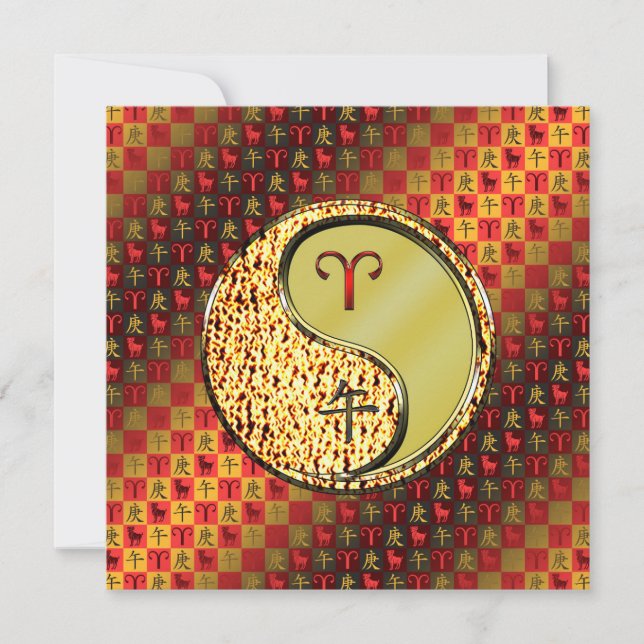 Cartão Aries & Metal Horse (Frente)