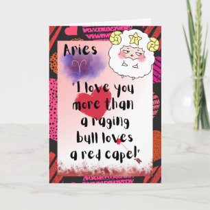 Cartão Aries Placa Personalizada de Dias de os namorados