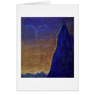 Cartão Aries por M.K. Ciurlionis, 1907