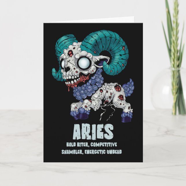 Cartão Aries Zombie (Frente)