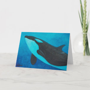 Cartão "Arise" Killer Whale / Orca blank greeting cards
