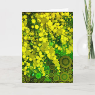 Cartão Aristic Yellow Mimosa Flower Blank Greeting Card