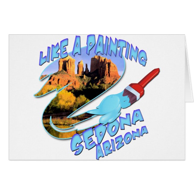 Cartão Arizona de Sedona (Frente Horizontal)