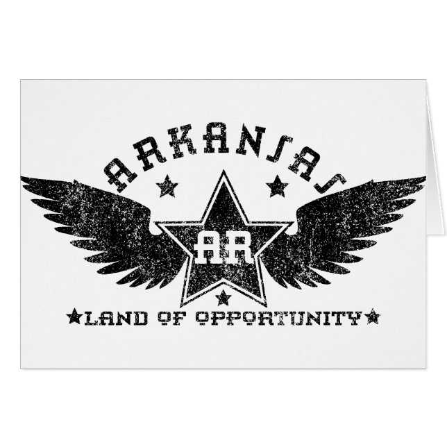 Cartão Arkansas (Frente Horizontal)