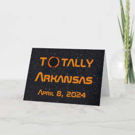 Cartão Arkansas Eclipse Solar Total 2024