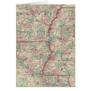 Cartão Arkansas, Mississippi e Louisiana