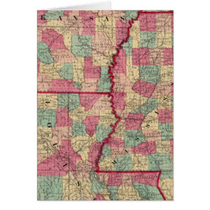 Cartão Arkansas, Mississippi e Louisiana