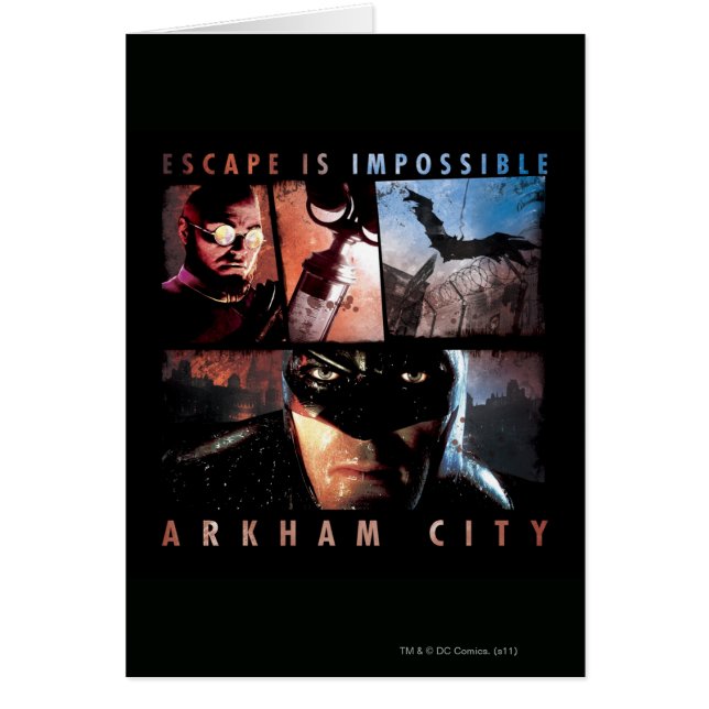 Cartão Arkham City Escape é impossível (Frente)