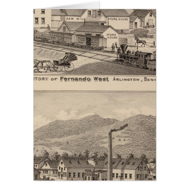 Cartão Arlington Vermont (Frente)