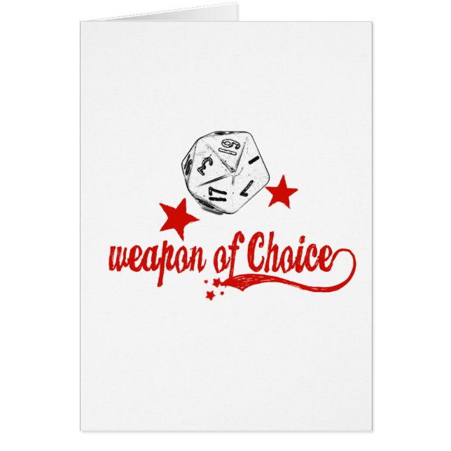 Cartão arma da escolha (Frente)