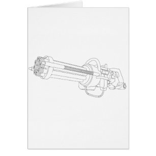 Cartão Arma de Rotação Steampunk