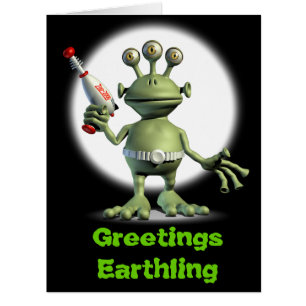 Cartão Arma estrangeira do laser