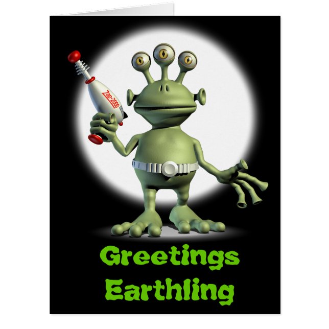 Cartão Arma estrangeira do laser (Frente)