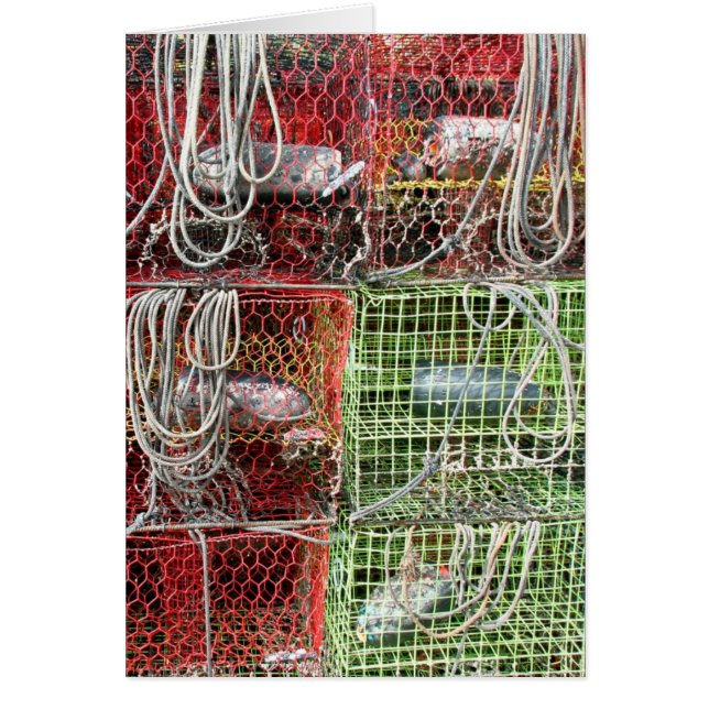 Cartão Armações de Caranguejo Empilhadas (Frente)