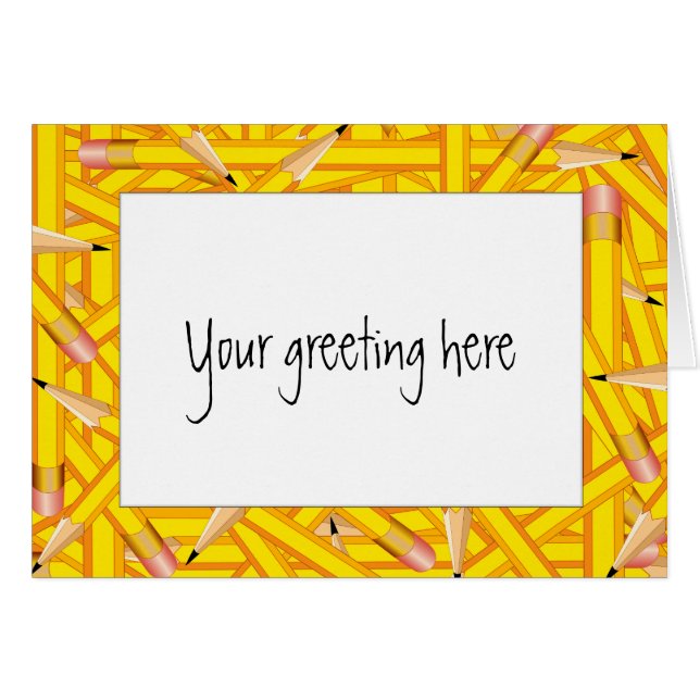 Cartão Armações de Lápis (Frente Horizontal)