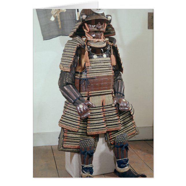 Cartão Armadura do Guerreiro Samurai (Frente)