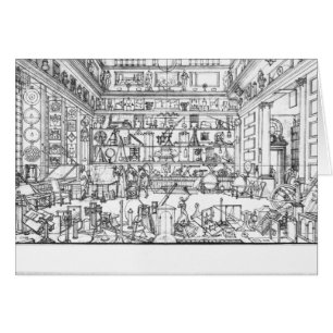 Cartão Armário da física, 1687