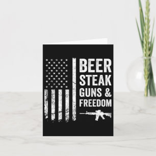 Cartão Armas De Beer Steak E Liberdade - Churrasco Americ