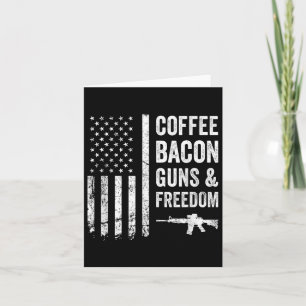 Cartão Armas de Café Bacon &amp; Liberdade - Churrasco En