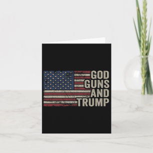 Cartão Armas e Trump - Pro God Gun Funny Republican Usa