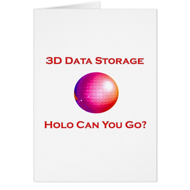 Cartão armazenamento de dados 3D (Frente)