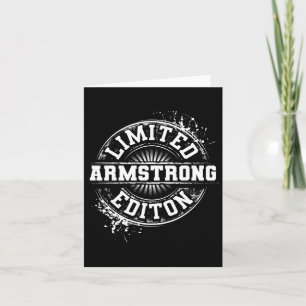 Cartão Armstrong Funny Surname Family Tree Birthday Reuni