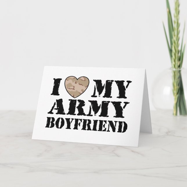 Cartão Army Girlfriend (Frente)