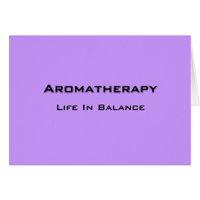 Cartão Aromatherapy - Black text (Frente Horizontal)