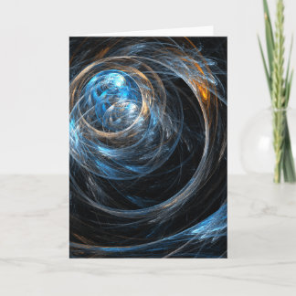 Cartão Around the World Abstract Art Greeting Card