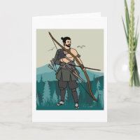 Arqueiro Com Arco E Seta