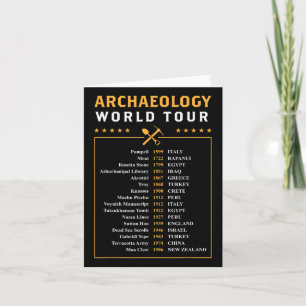 Cartão Arqueology World Tour Arqueologista Gift