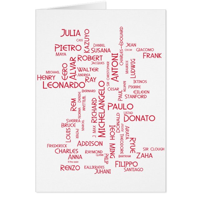 Cartão Arquitetos (Frente)