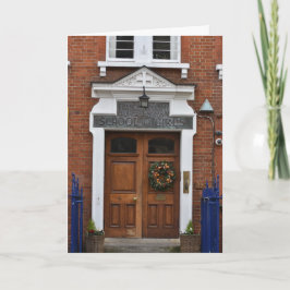 Cartão Arquitetura de Christmas Wreath London Fotografia