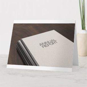 Cartão Arquivo de Folheto de Relatório Anual Vinculado