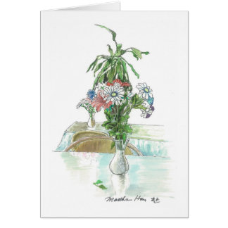 Cartão Arranjo de flor simples