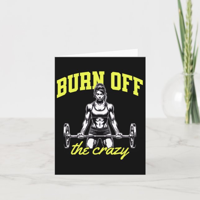 Cartão Arranjo de Peso Musculação de Construção de Bodybu (Frente)