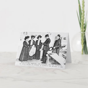 Cartão Arrest of Mrs Pankhurst