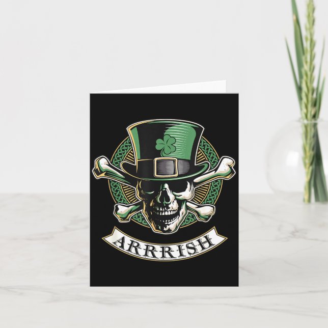 Cartão Arrish Irish Rate St Patricks Day, Rate Men Funny  (Frente)