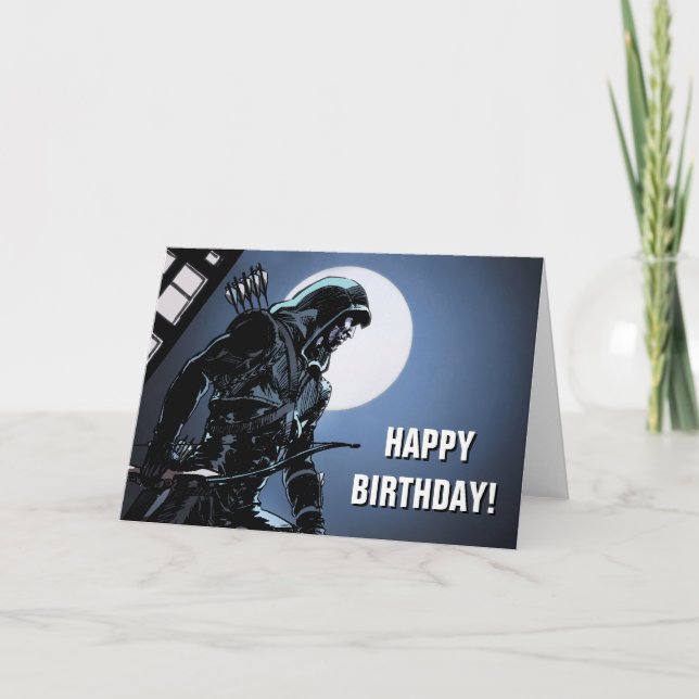 Cartão Arrow | Green Arrow In Moonlight (Frente)