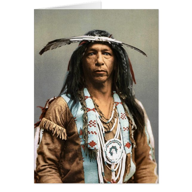 Cartão Arrowmaker - um Ojibwa Brave1903 (Frente)