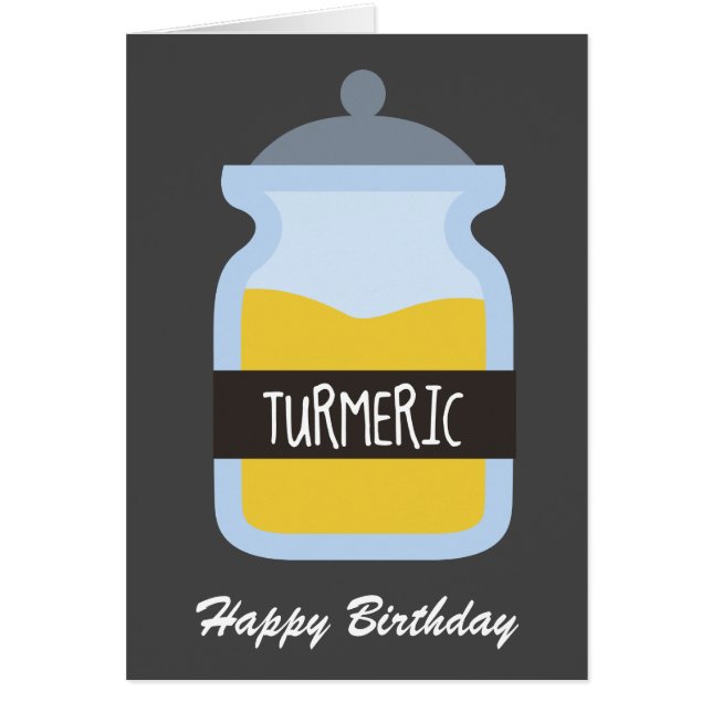 Cartão Arroz amarelo tumérico (Frente)