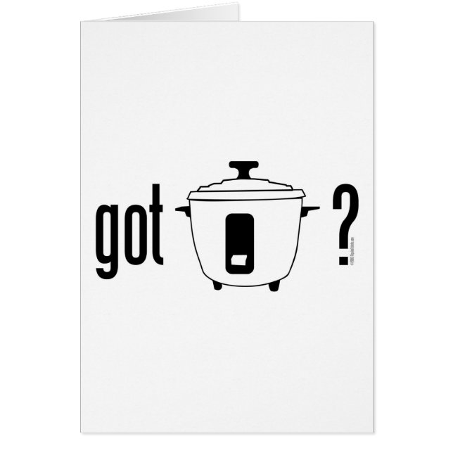 Cartão Arroz obtido? (fogão) (Frente)