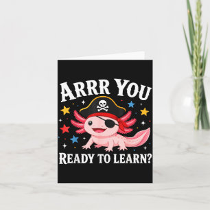 Cartão Arrr pronto para aprender professor engraçado de v